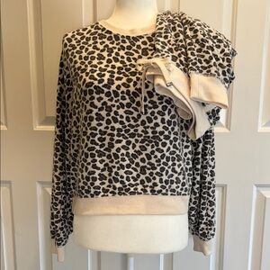 Z Supply Leopard Print Women's Lounge Set Size S